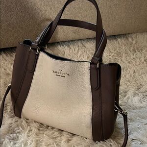 Kate Spade Brown and White Handbag